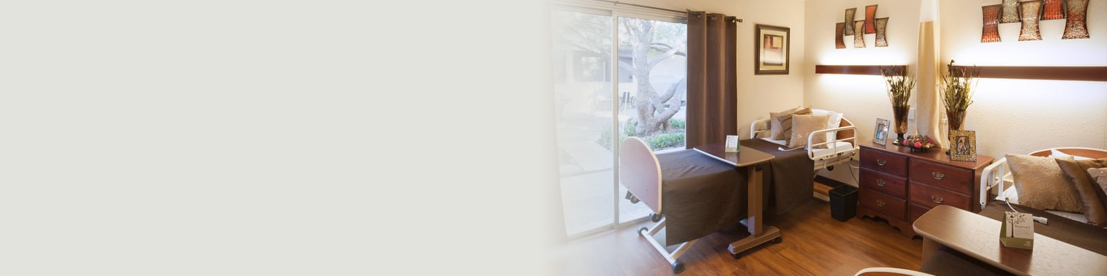 A patient's room at McKinley Park