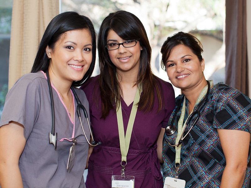 Three nurses at Mckinley Park